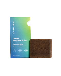 Cleo+Coco Coffee Body Scrub Bar - Front view