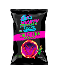 Zack's Mighty Chile Lime Rolled Tortilla Chips - Front view