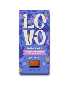 Lovo Swiss-Made Hazelnut Milk Chocolate - Front view