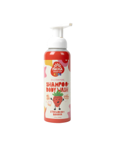 Pacha Soap Co. Kids Strawberry Banana 2-In-1 Foaming Shampoo & Body Wash - Front view