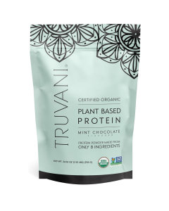 Truvani Organic Plant Based Protein Powder Mint Chocolate - Front view