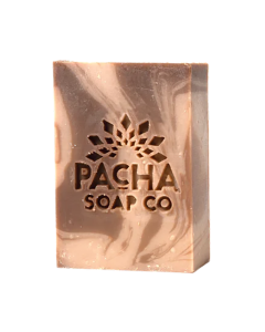 Pacha Soap Co. Caramel & Sea Salt Bar Soap - Front view