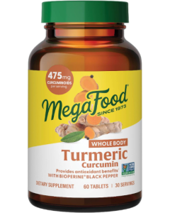 MegaFood Turmeric Strength for Whole Body, 60 Tablets