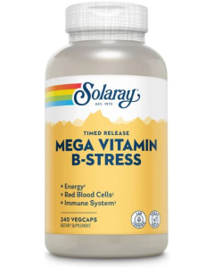 Solaray Mega B-Stress, 240 Capsules