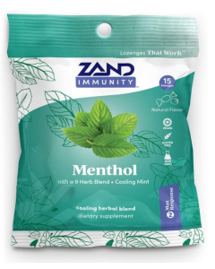 Zand Menthol HerbaLozenge, 15 Lozenges