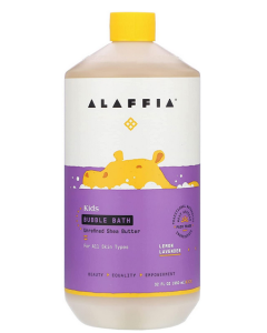 Alaffia Babies & Kids Shea Bubble Bath, Lemon Lavender, 32 fl. oz.