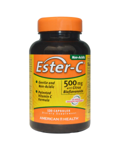 American Health Ester C 500 mg w/ Citrus Bioflavonoids, 120 Capsules