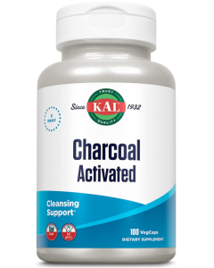 KAL Charcoal Activated, 100 Capsules