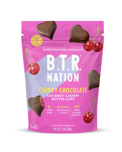 B.T.R Nation Truffle Cups Cherry Dark Chocolate - Front view