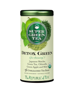 The Republic of Tea Organic Detox Green SuperGreen Tea - Front view