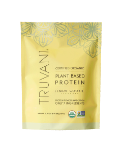 Truvani Organic Plant Based Protein Powder Lemon Cookie - Front view