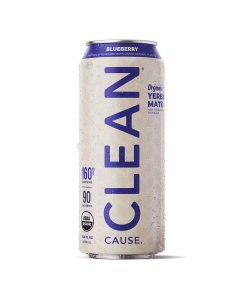 Clean Cause Blueberry Organic Yerba Mate - Front view