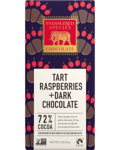 Endangered Species Tart Raspberries + Dark Chocolate