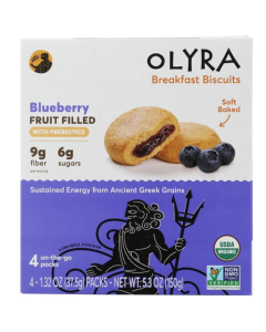 Olyra Organic Blueberry Fruit & Grain Biscuit - Front view