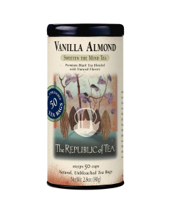 The Republic of Tea Vanilla Almond Black Tea Bags - Front view