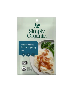 Simply Organic Vegetarian Brown Gravy Mix - Front view