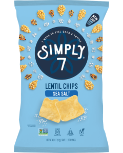 Simply 7 Lentil Chips, Sea Salt, 4 oz.