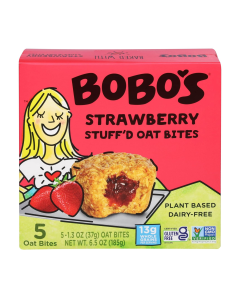 Bobo's Strawberry Stuff'd Oat Bites 5 Count - Front view