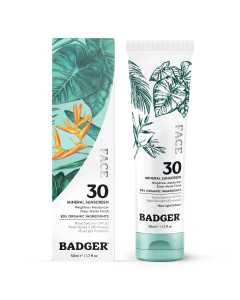 Badger Face Mineral Sunscreen SPF 30 - Front view