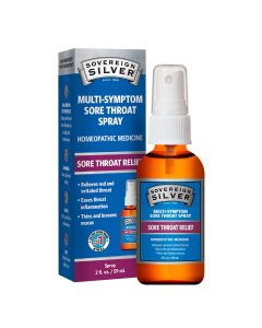 Sovereign Silver Multi-Symptom Sore Throat Spray - Front view