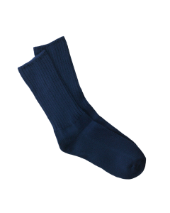 Maggie's Organic Classic Cotton Crew Sock, Navy Color