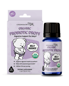 Legendairy Milk Organic Baby and Toddler Probiotic Drops - Front view