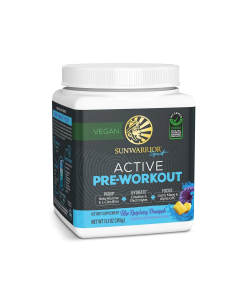 Sunwarrior Sport Active Pre-Workout Blue Raspberry Pineapple - Front view