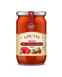 Lucini Organic Spicy Tuscan Tomato Sauce - Front view