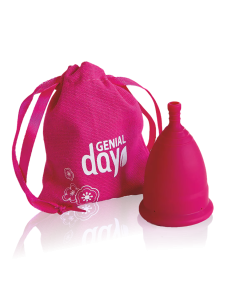 Genial Day Menstrual Cup made of TPE - Front view