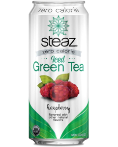 Steaz Zero Calorie Iced Green Tea, Raspberry