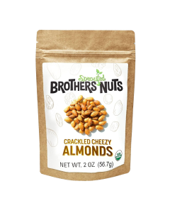 Brothers Nuts Crackled Cheezy Almonds - Front view