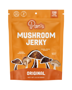 Pan's Organic Mushroom Jerky - Front view