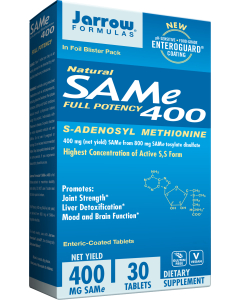 Jarrow SAMe 400, 30 Tablets