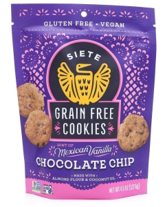 Siete Grain Free Cookies, Mexican Vanilla Chocolate Chip, 4.5 oz.