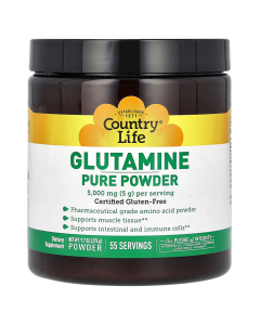 Country Life Glutamine Pure Powder - Front view