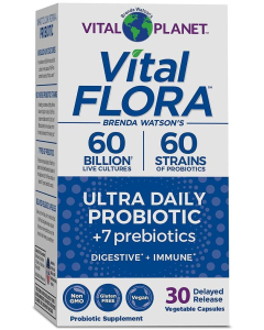 Vital Planet Vital Flora Ultra Daily Probiotic, 30 Capsules