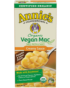 Annie's Organic Vegan Mac Shells with Creamy Sauce, 6 oz.