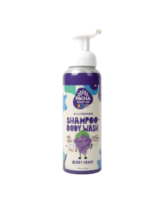 Pacha Soap Co. Kids Berry Grape 2-in-1 Foaming Shampoo & Body Wash - Front view