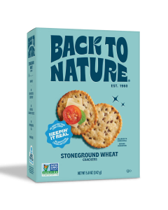 Back to Nature Stoneground Wheat Crackers - Front view