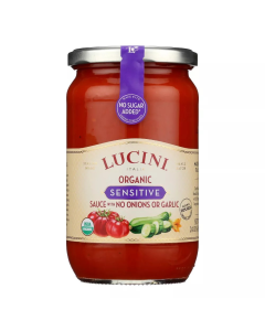 Lucini Organic Sensitive Sauce - Front view