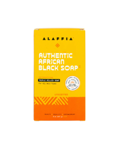 Alaffia Authentic African Black Soap Unscented - Front view