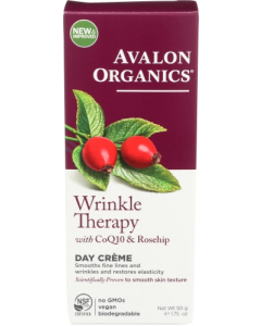 Avalon Organics Wrinkle Therapy With CoQ10 and Rosehip Creme, 1.75 fl. oz.