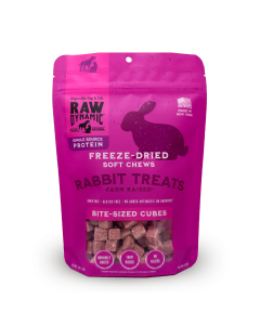 Raw Dynamic Freeze-Dried Raw Rabbit Treats - Front view