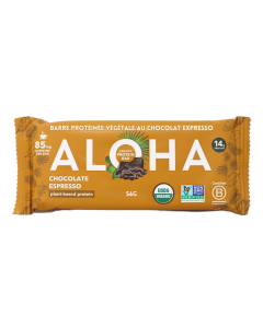 Aloha Chocolate Espresso Protein Bar - Front view