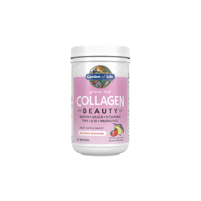 Garden of Life Grass Fed Collagen Beauty, Strawberry Lemonade, 20 Servings