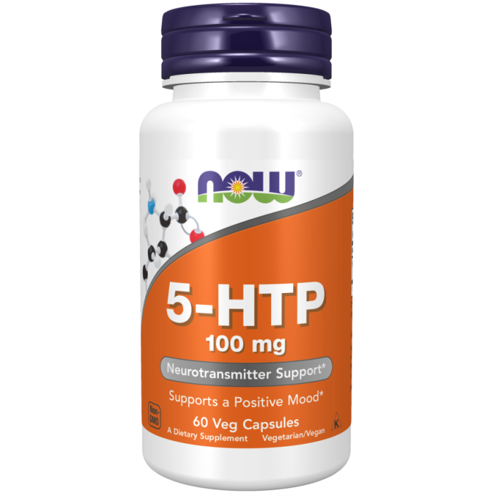 NOW Foods 5-HTP 100 mg - 60 Veg Capsules