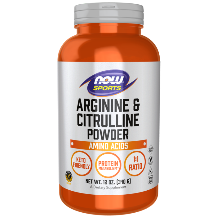 NOW Foods Arginine & Citrulline Powder - 12 oz.