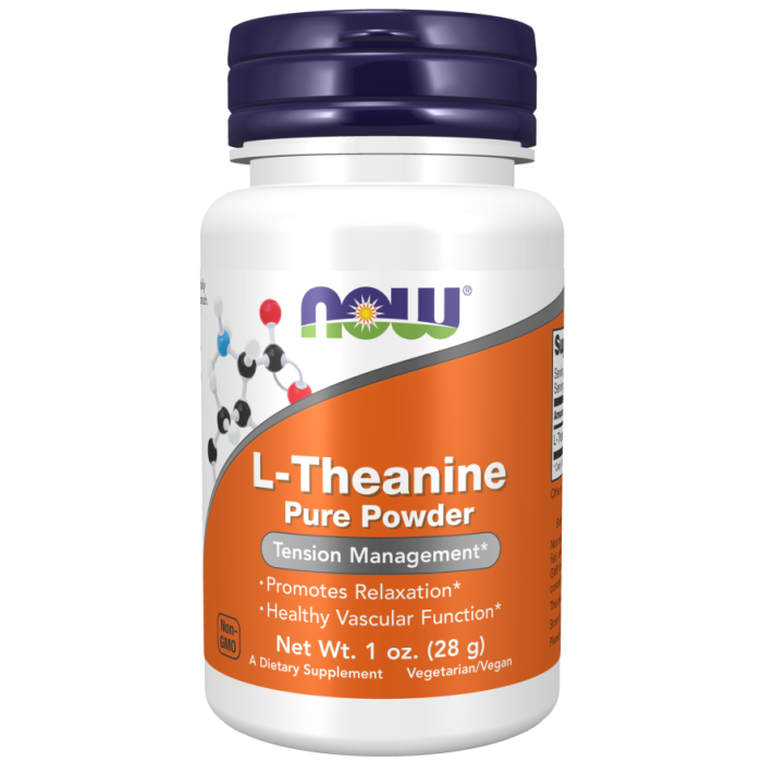 NOW Foods L-Theanine Powder, Pure - 1 oz.