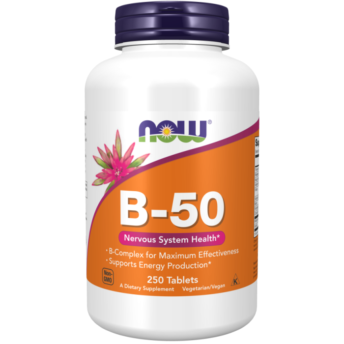 NOW Foods Vitamin B-50 - 250 Tablets