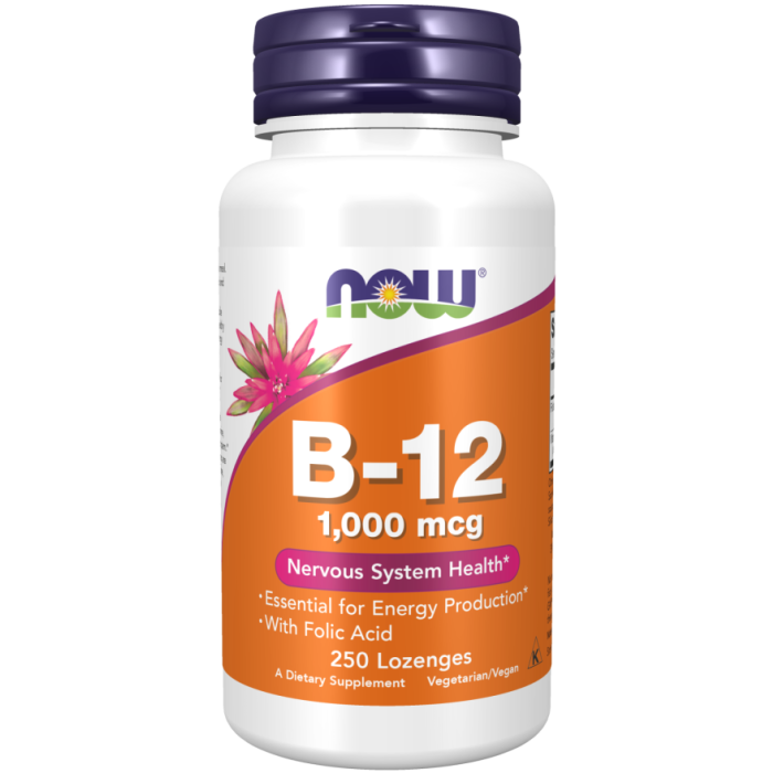 NOW Foods Vitamin B-12 1000 mcg - 250 Lozenges